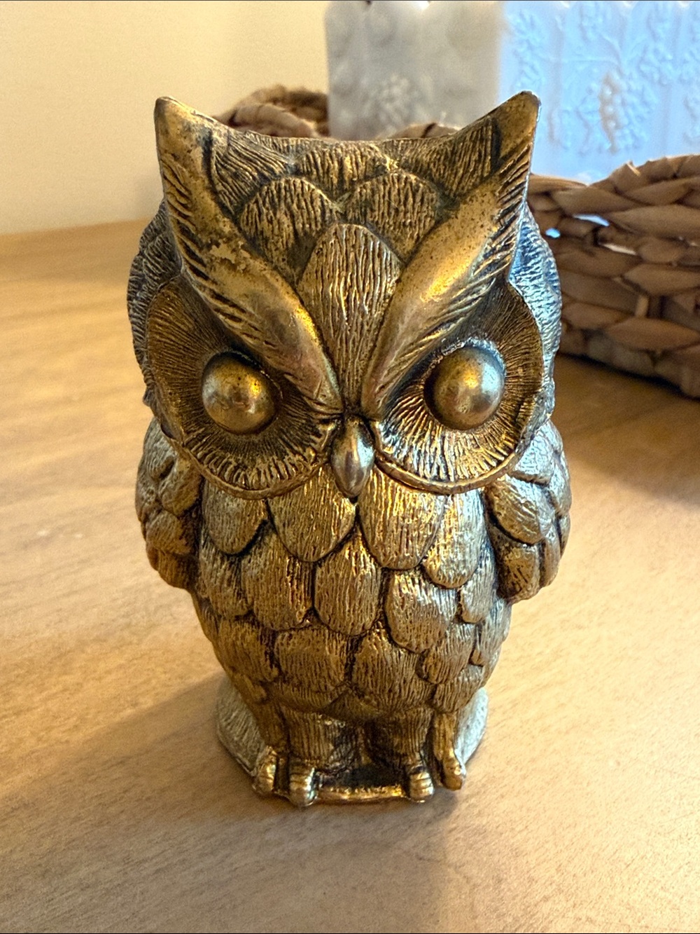 Brass Owl Incense Burner